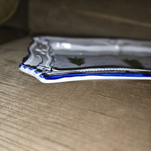 RCCL Handpainted in Portugal Christmas Trees Winter Snowman Ceramic Tray - Picture 10 of 16